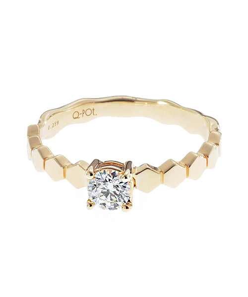 【18K-Gold / Order Jewelry】Melty Honey Diamond Ring