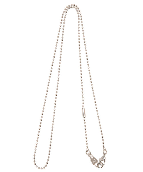 Tooth Ball Chain Necklace (Silver)【Japan Jewelry】