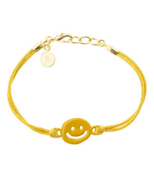 Mustard SMILE Good Luck Bracelet【Japan Jewelry】