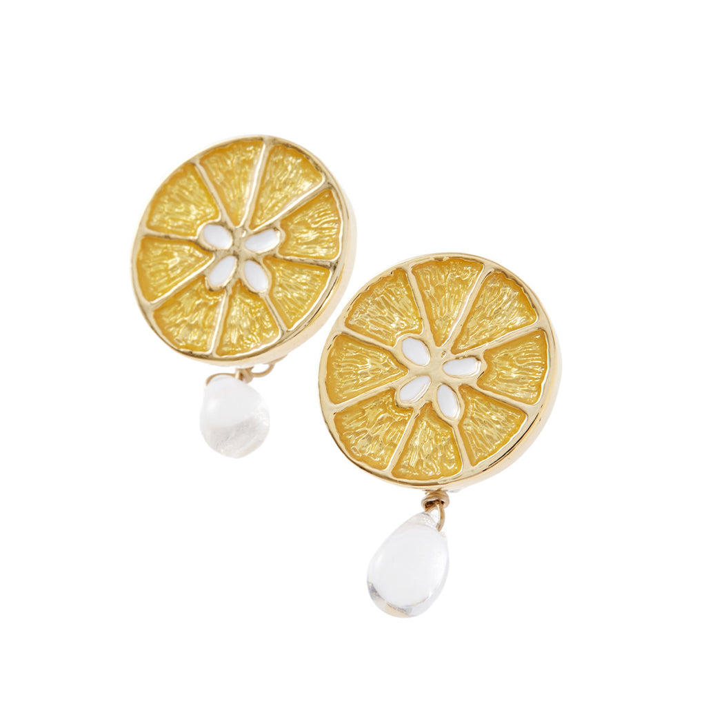 Fresh Lemon Pierced Earrings (Pair)【Japan Jewelry】