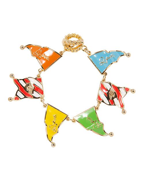 Summer Festival Flutter Flags Bracelet【Japan Jewelry】