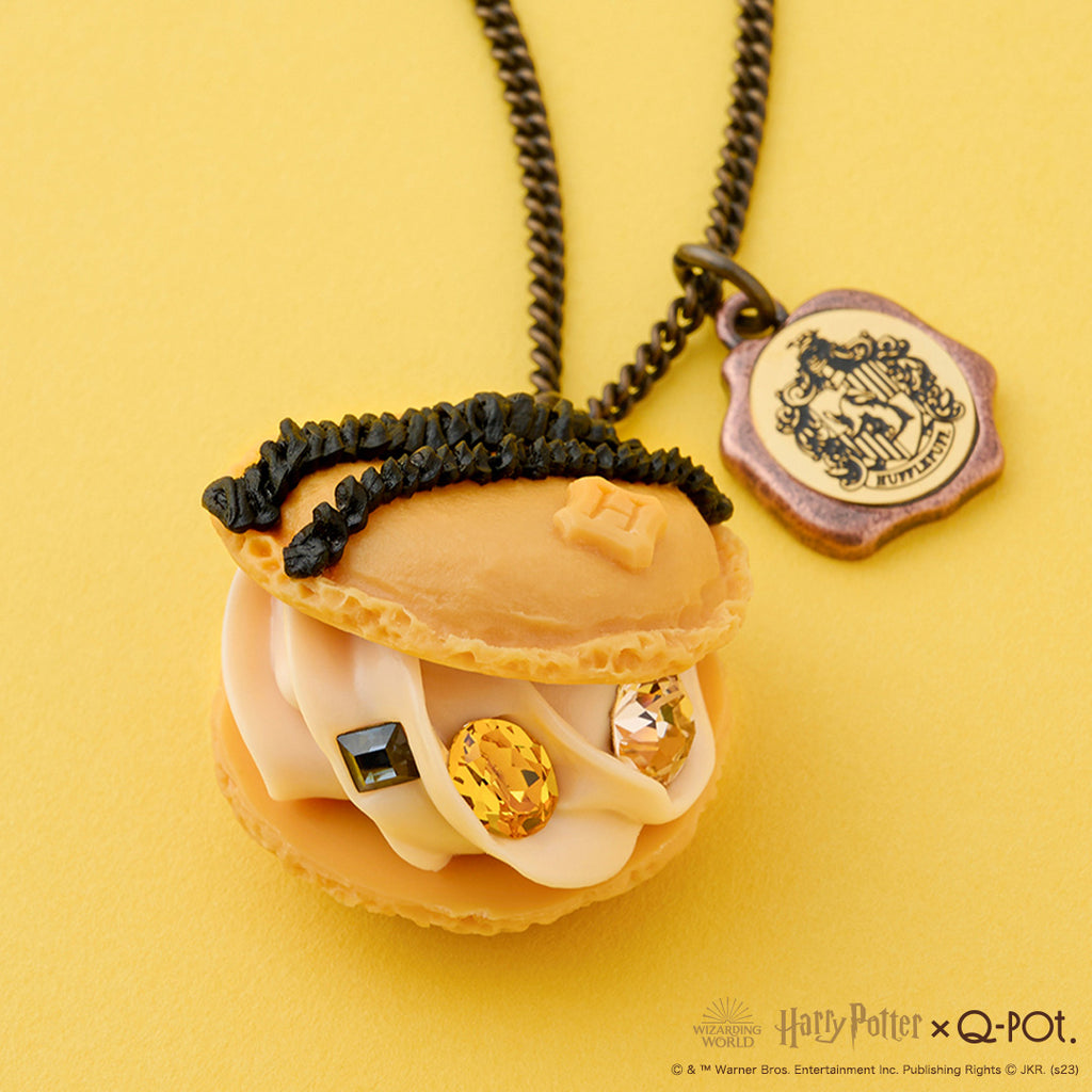 【Harry Potter × Q-pot. collaboration】Hufflepuff Macaron Necklace【Japan Jewelry】