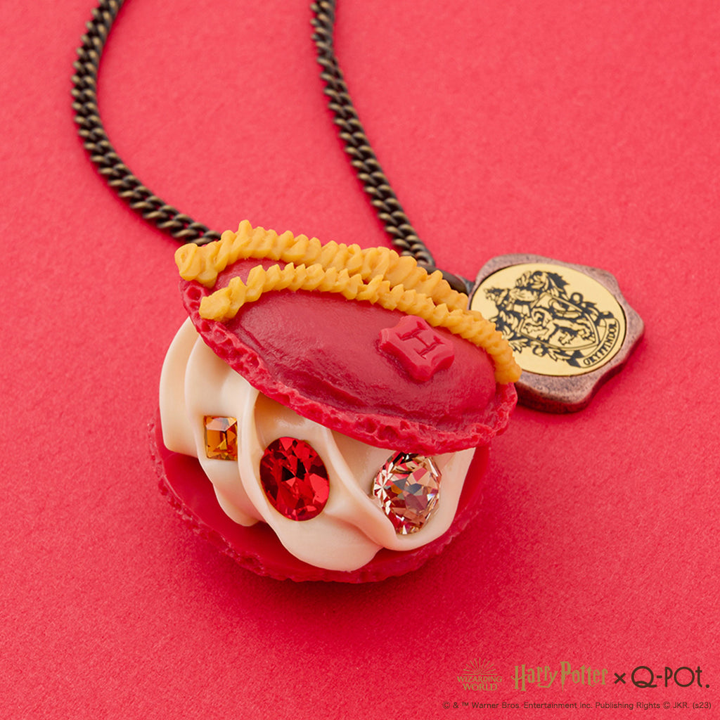 【Harry Potter × Q-pot. collaboration】Gryffindor Macaron Necklace【Japan Jewelry】