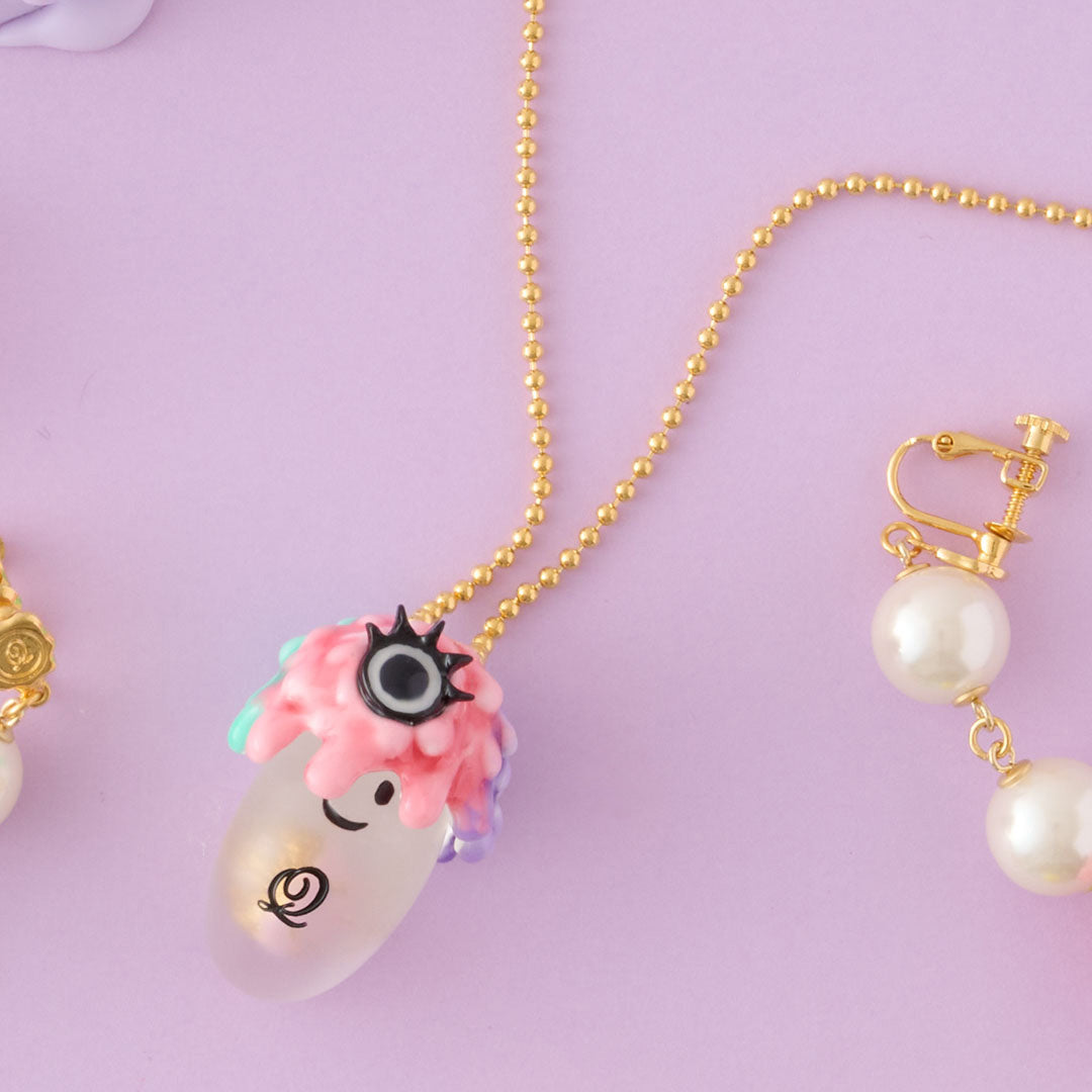 Trick Ghost “Melty Monster” Necklace Set【Japan Jewelry】