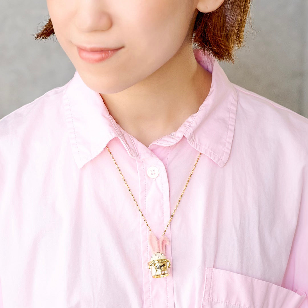 Ice Cream Cup Charm (Light Pink Stripe)【Japan Jewelry】