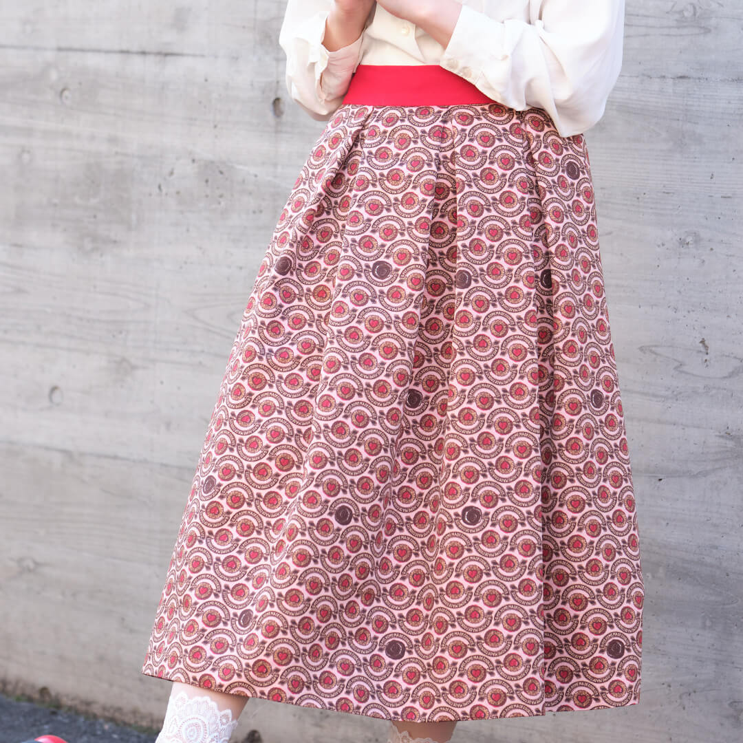 Jam Tomorrow Flare Skirt (Pink)【Japan Jewelry】