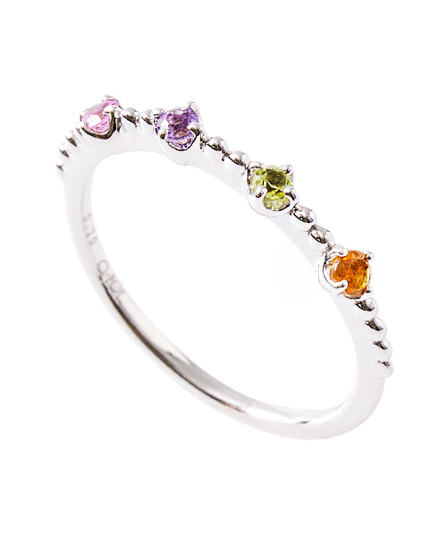 【10K Gold / Order Jewelry】Sparkling Mix Fruits Ring