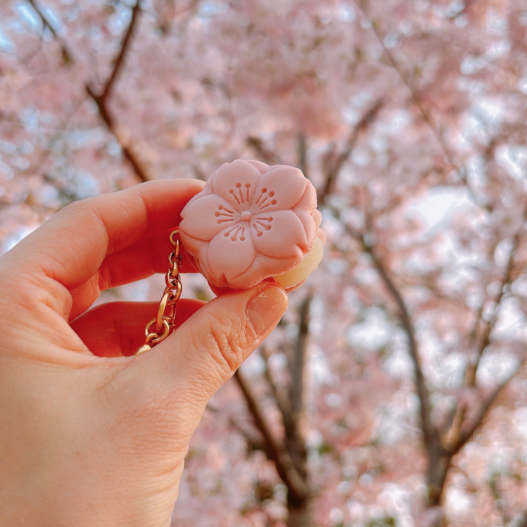 SAKURA Monaka Bag Charm (Pink)【Japan Jewelry】 – Japan Jewelry