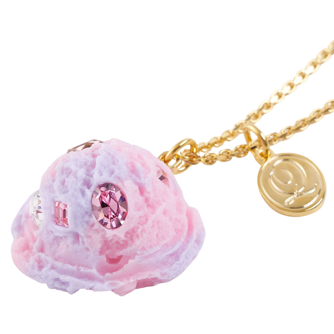 KIRA KIRA Strawberry & Blueberry Ice Cream Necklace【Japan Jewelry】