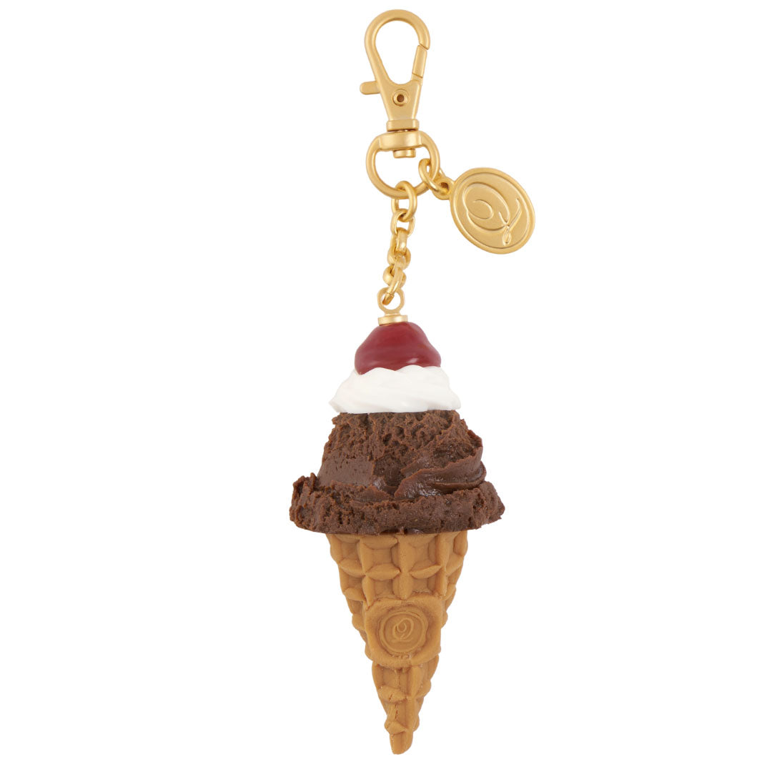 Cherry Whipped Cream Chocolate Ice Cream Bag Charm【Japan Jewelry】