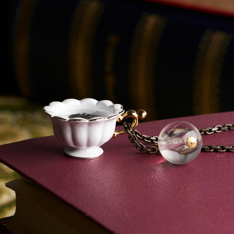 【Harry Potter × Q-pot. collaboration】Tea Leaf Reading Necklace【Japan Jewelry】