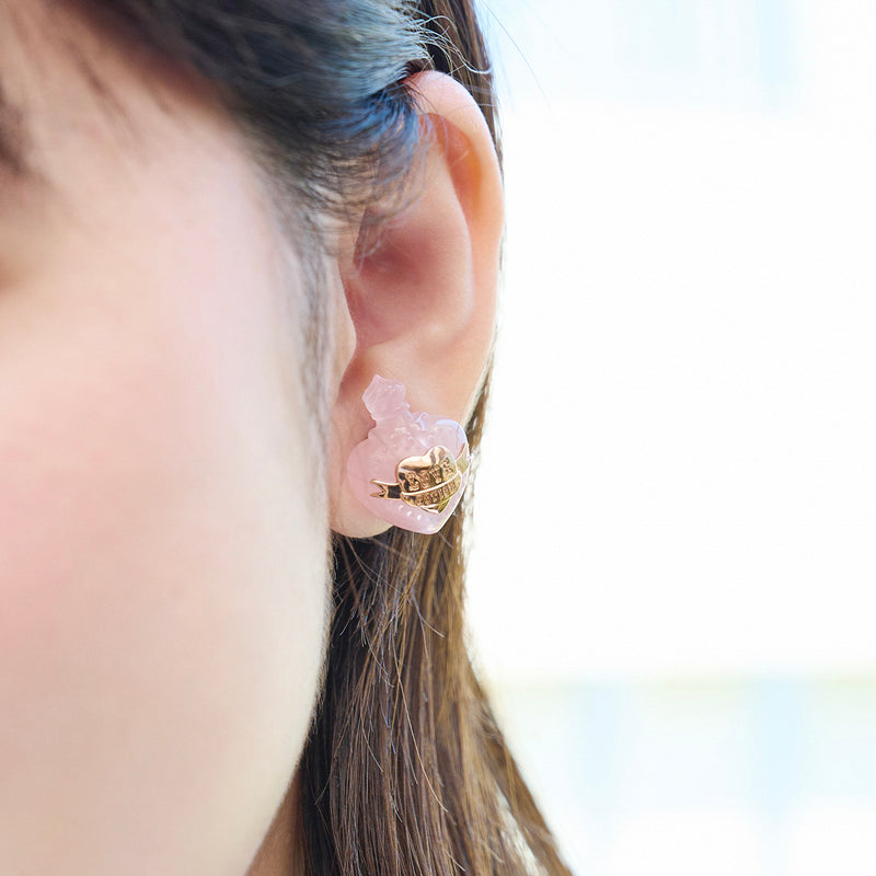 【Harry Potter × Q-pot. collaboration】Sweet Love Potion Pierced Earring (1 Piece)【Japan Jewelry】