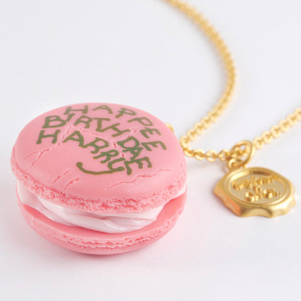 【Harry Potter × Q-pot. collaboration】HAPPEE BIRTHDAE HARRY Macaron Necklace【Japan Jewelry】