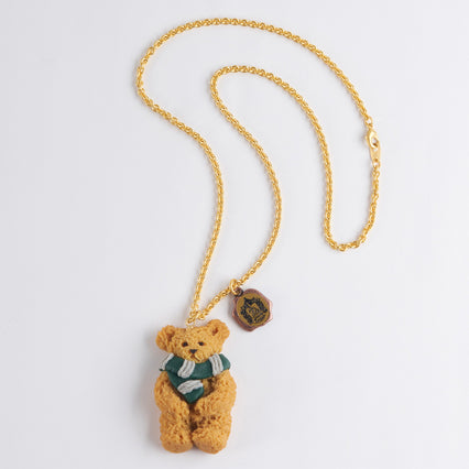 【Harry Potter × Q-pot. collaboration】Slytherin Bear Cookie Necklace【Japan Jewelry】