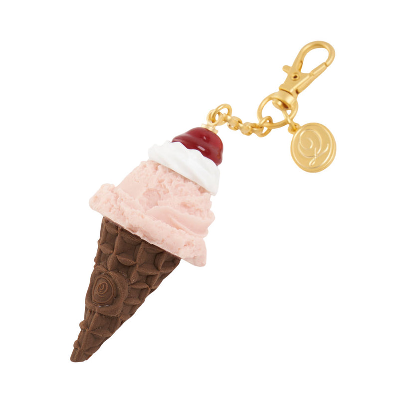 【Online Exclusive】Cherry Whipped Cream Strawberry Ice Cream Bag Charm【Japan Jewelry】