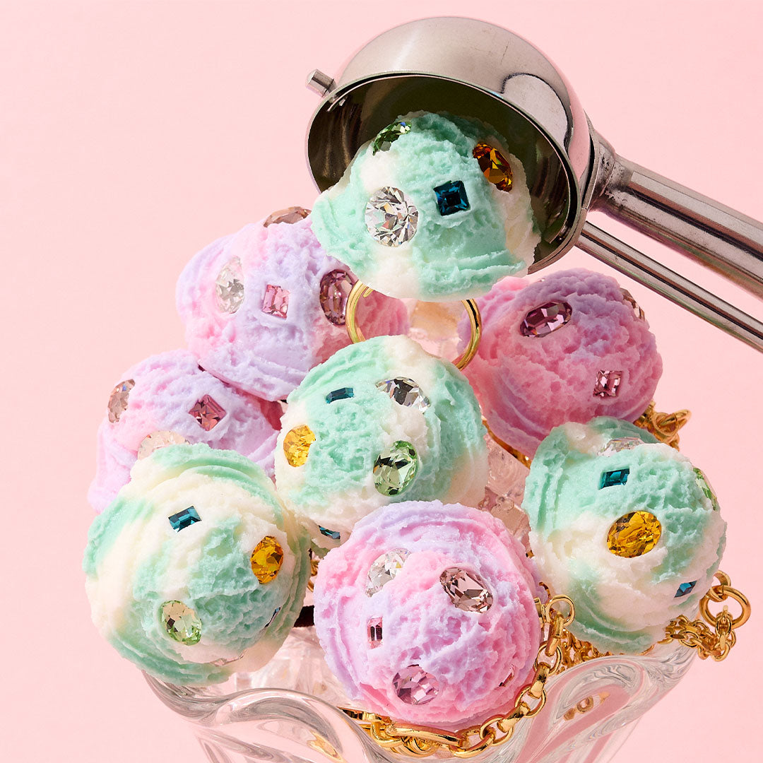 KIRA KIRA Mint & Vanilla Ice Cream Bag Charm【Japan Jewelry】