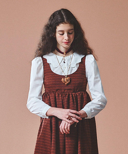 Melty Collar Blouse (Chocolate Bow)【Japan Jewelry】 – Japan
