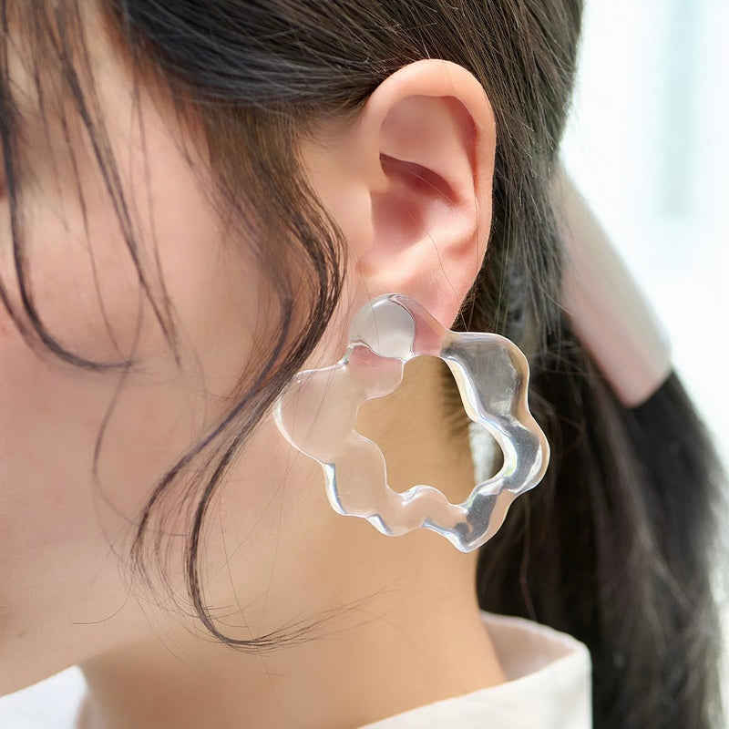 Water Pierced Clip-On Earrings (Pair)【Japan Jewelry】