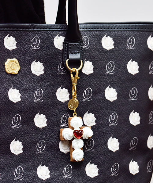 Red Heart Studs Cross Sugar Cookie Bag Charm【Japan Jewelry】