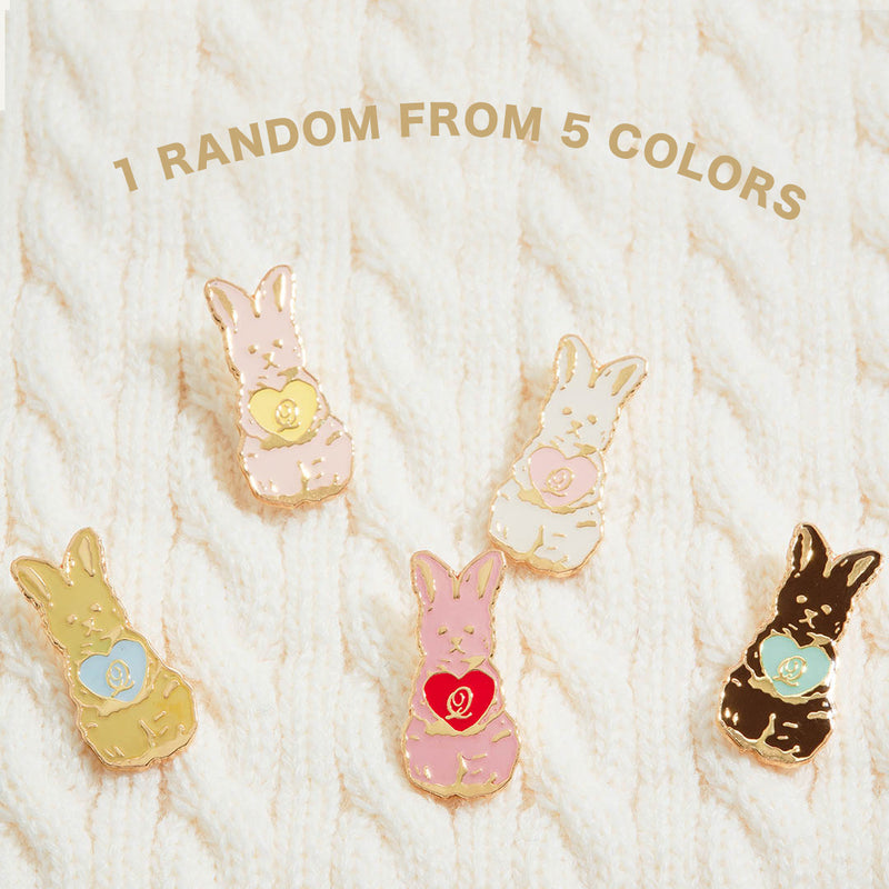 Rabbit Pin Badge (1 Piece)【Japan Jewelry】