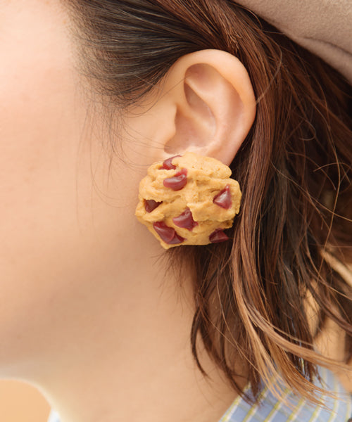 Cherry Jam Cookie Clip-On Earring (1 Piece)【Japan Jewelry】