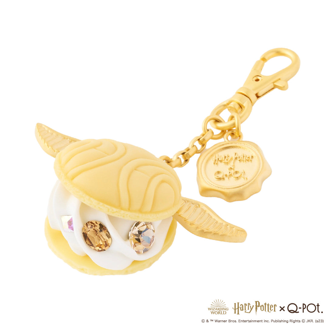 Q-Pot. ハリーポッター ゴールデンスニッチ チャーム Harry Potter Collaboration】Golden Snitch Macaron Bag Charm【Japan