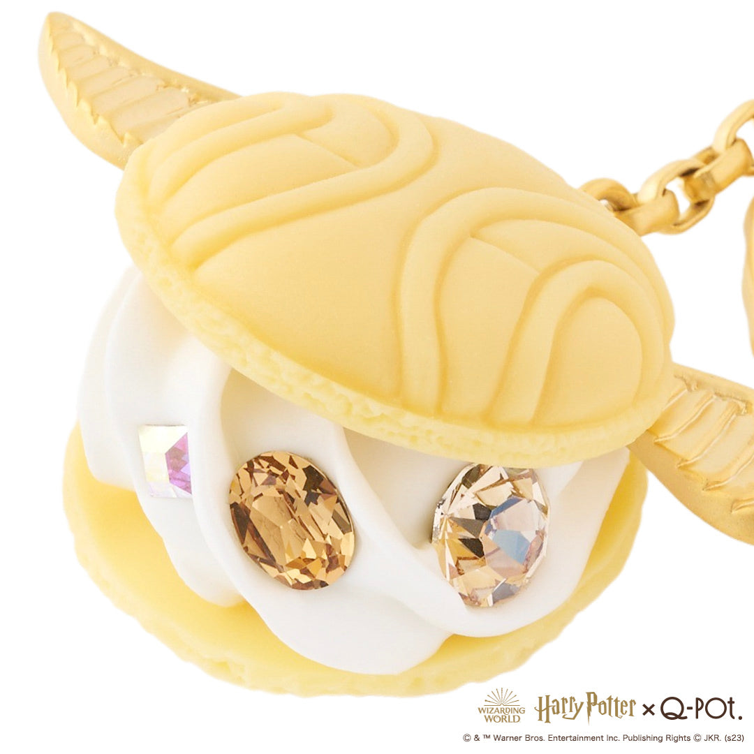 Q-Pot. ハリーポッター ゴールデンスニッチ チャーム Harry Potter Collaboration】Golden Snitch Macaron Bag Charm【Japan