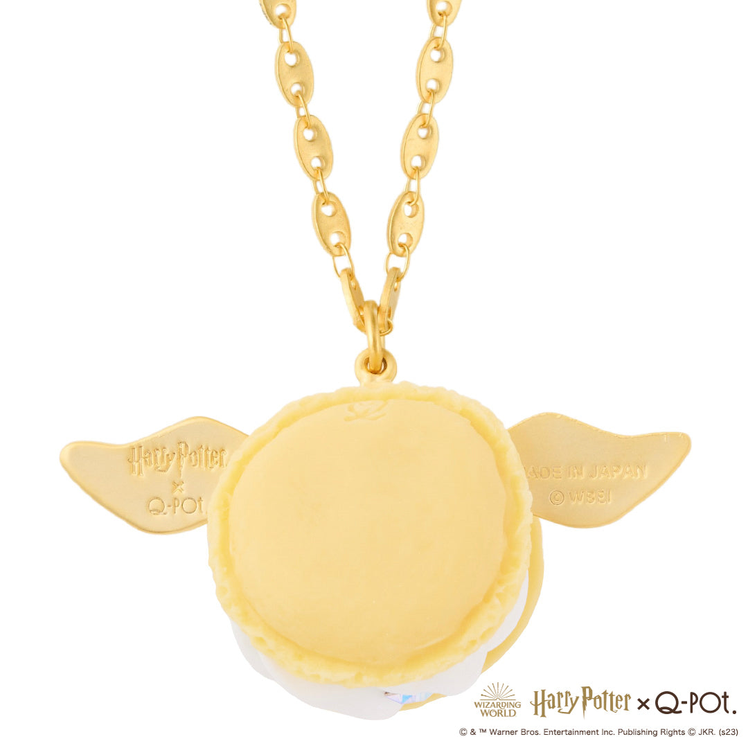 Q-Pot. ハリーポッター ゴールデンスニッチ チャーム Harry Potter Collaboration】Golden Snitch Macaron Necklace【Japan