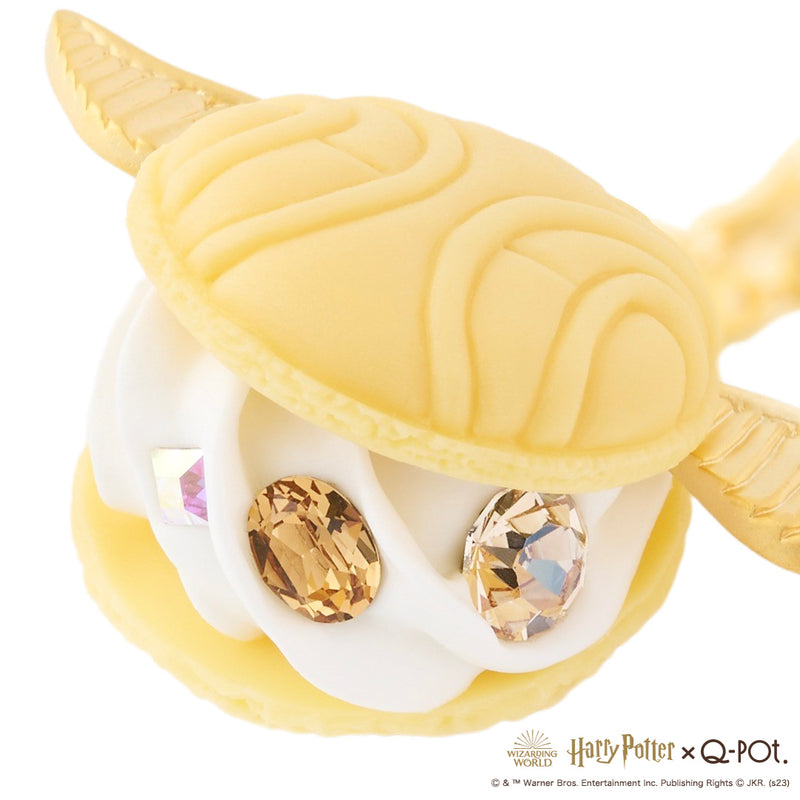 【Harry Potter × Q-pot. collaboration】Golden Snitch Macaron Necklace【Japan Jewelry】