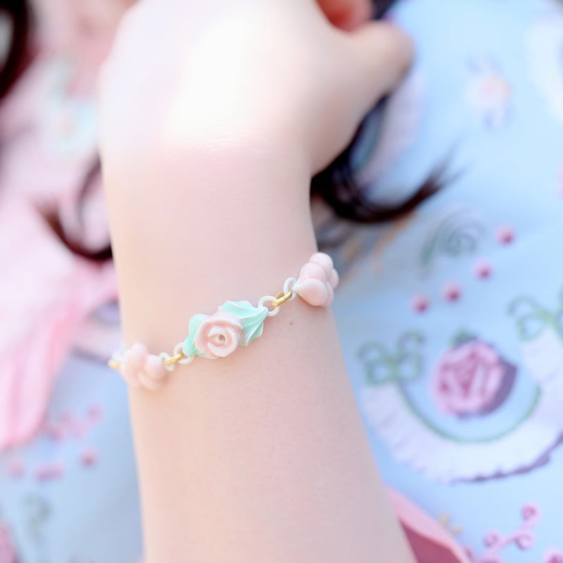 Rose Cream Bracelet【Japan Jewelry】