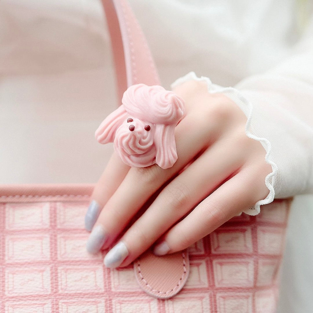 Poodle Meringue Ring (Strawberry)【Japan Jewelry】