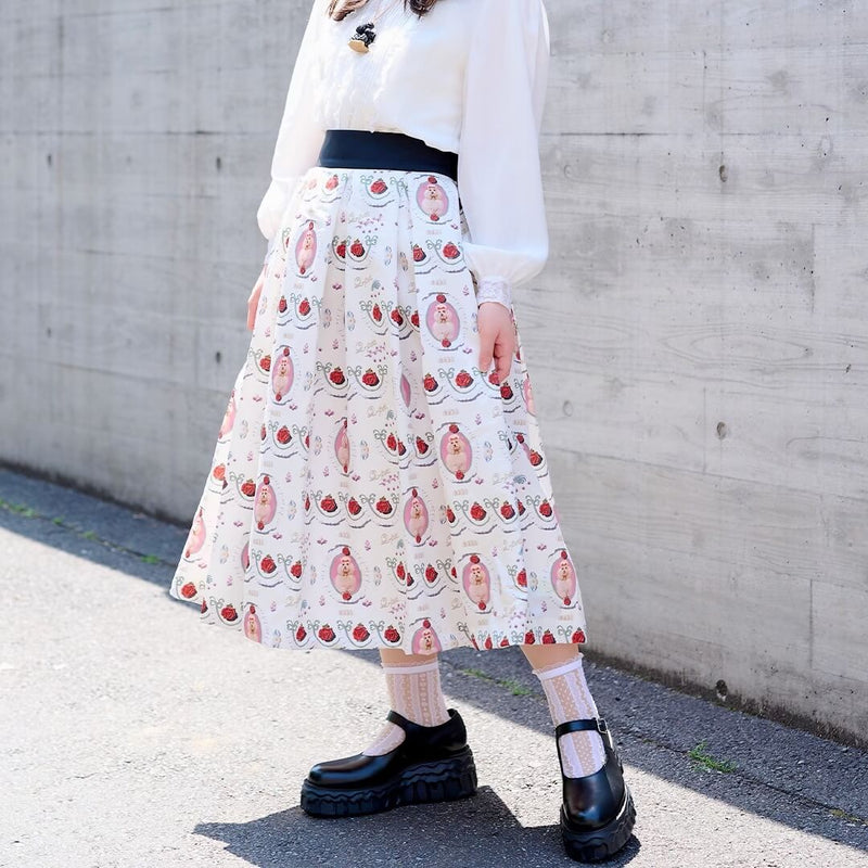 Poodle Cake Skirt (White)【Japan Jewelry】