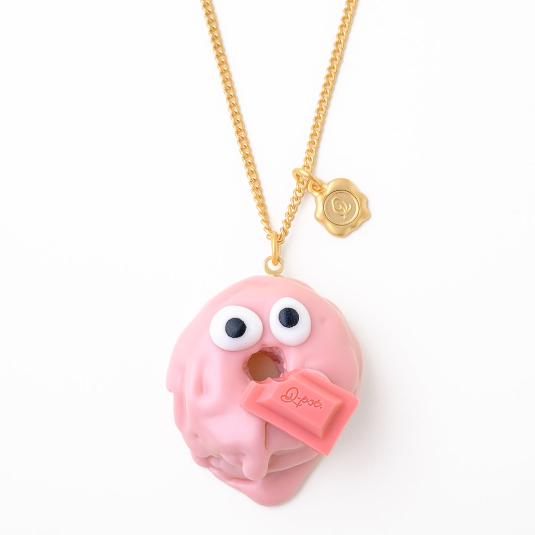 Strawberry Melty Monster Doughnut Necklace【Japan Jewelry】