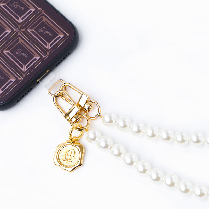 Phonetab & Smartphone Shoulder Strap (Pearl)【Japan Jewelry】