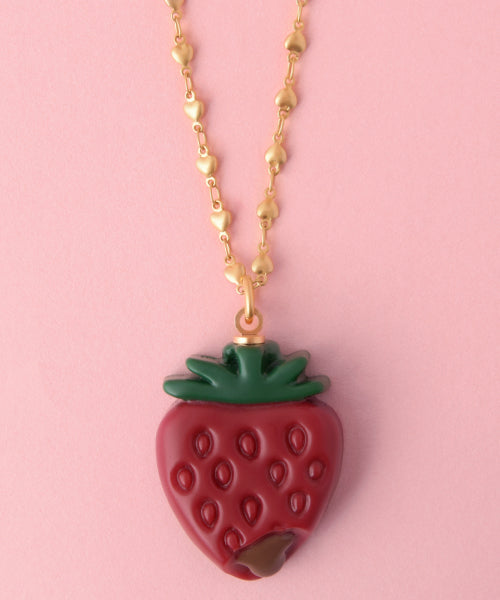 Strawberry Ganache Necklace (Red)【Japan Jewelry】
