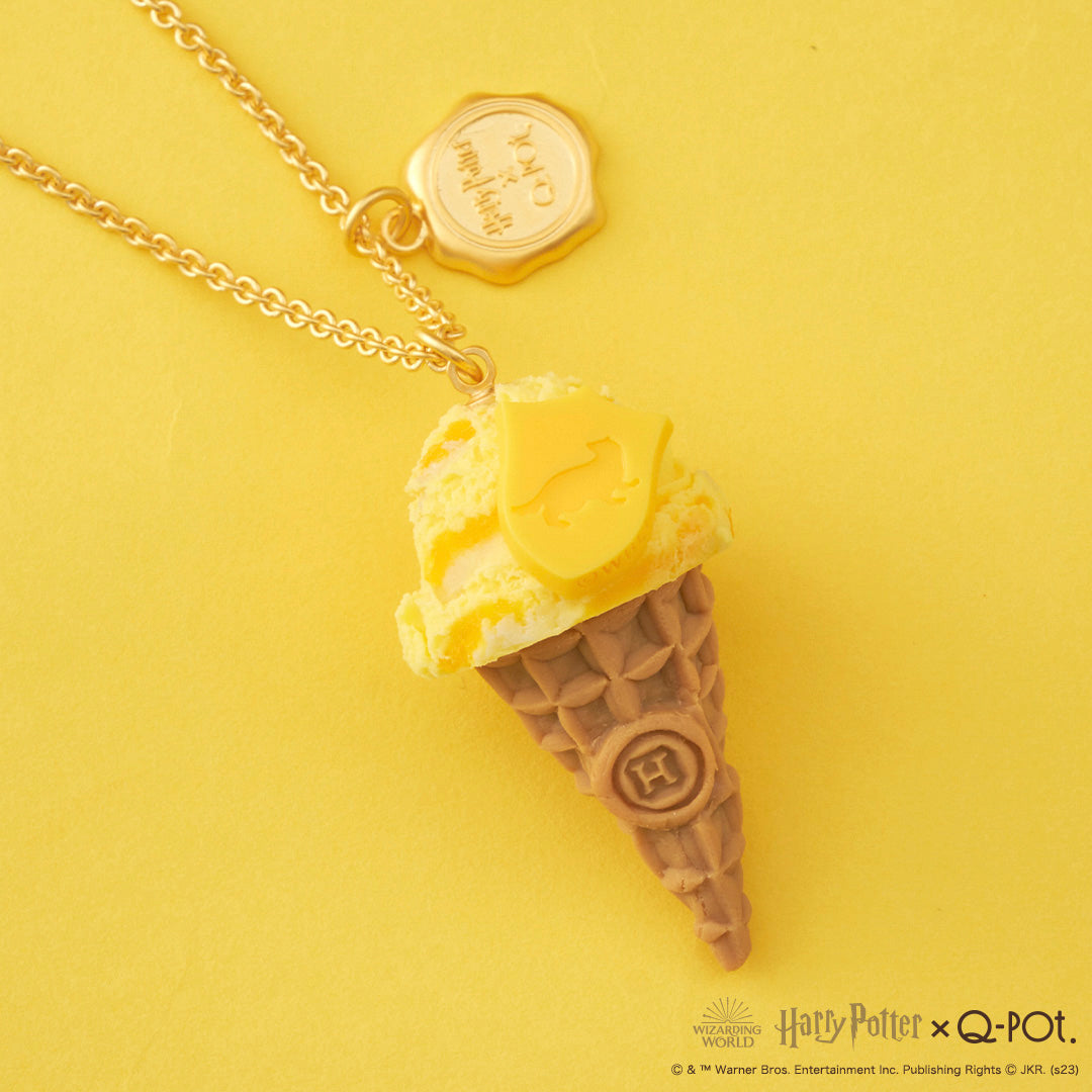 【Harry Potter × Q-pot. collaboration】Hufflepuff Ice Cream Necklace【Japan Jewelry】