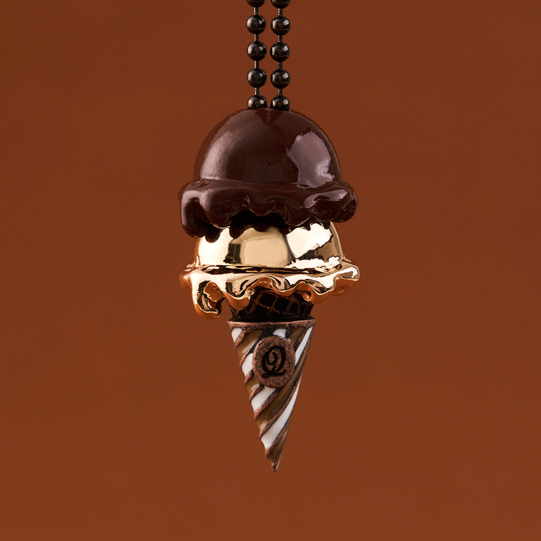 Tooth Ball Chain Necklace (Black)【Japan Jewelry】