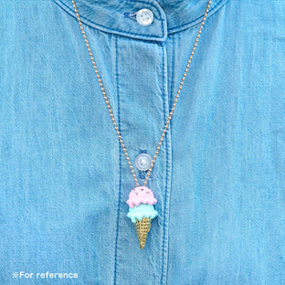 Topping Ice Cream Charm (Strawberry Milk)【Japan Jewelry】