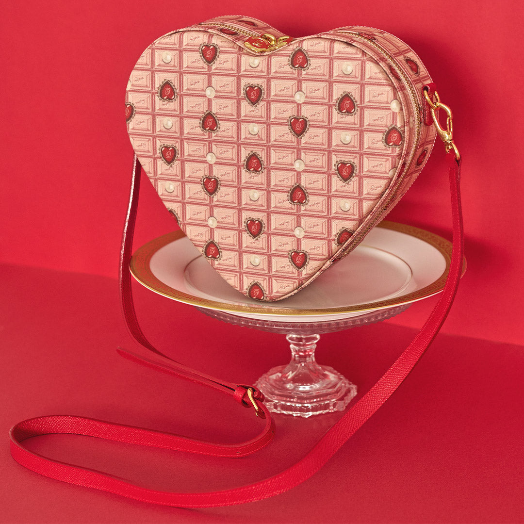 Heart Strawberry Chocolate Heart Crossbody Bag【Japan Jewelry】