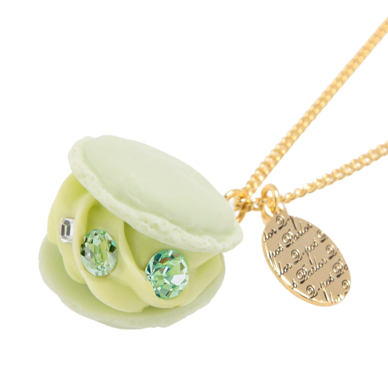 Creamy Honeydew Melon Macaron Necklace【Japan Jewelry】
