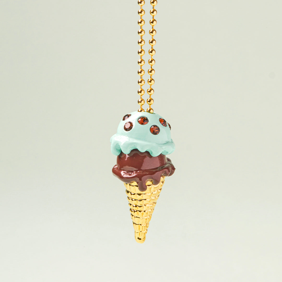 Milk Chocolate Ice Cream Charm【Japan Jewelry】