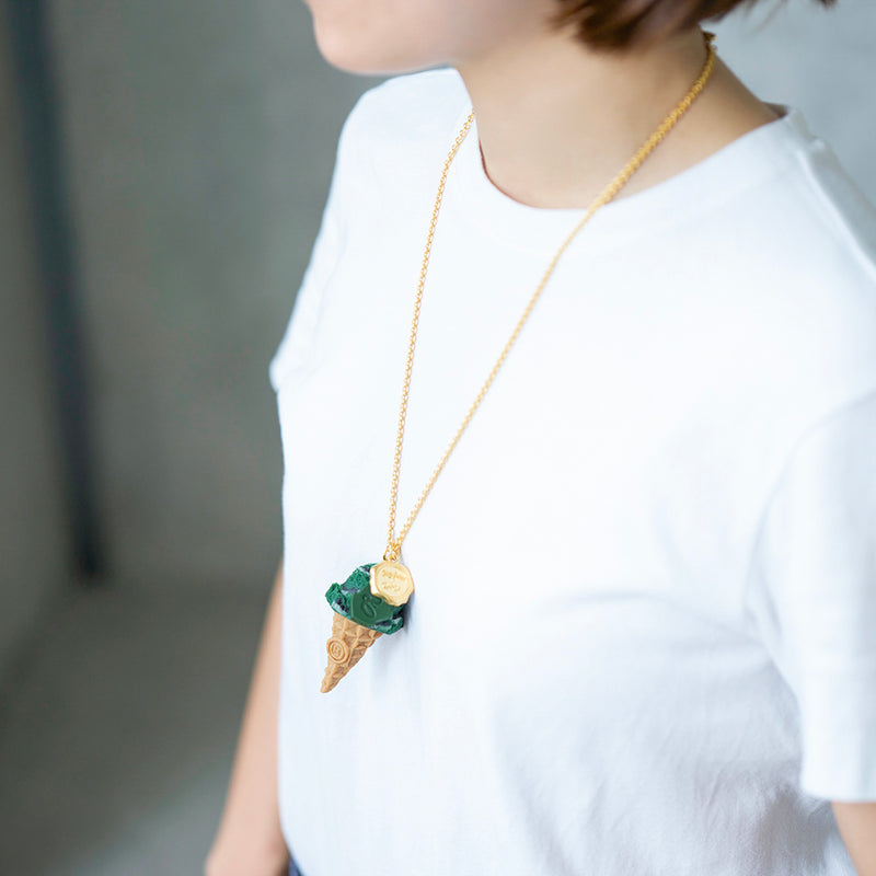 【Harry Potter × Q-pot. collaboration】Slytherin Ice Cream Necklace【Japan Jewelry】