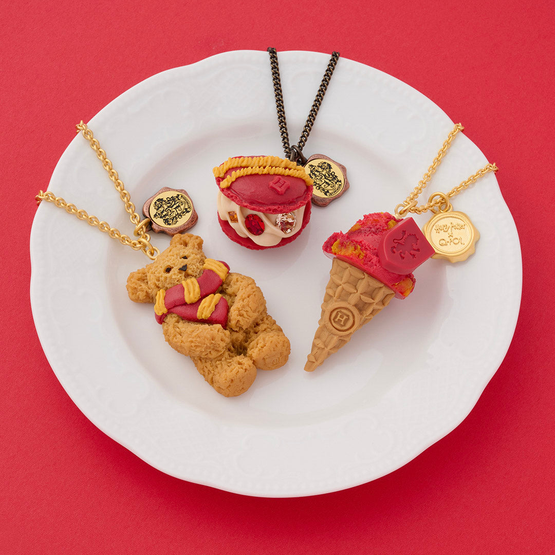 【Harry Potter × Q-pot. collaboration】Gryffindor Ice Cream Necklace【Japan Jewelry】