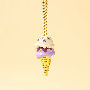 Double Blueberry Ice Cream Charm【Japan Jewelry】