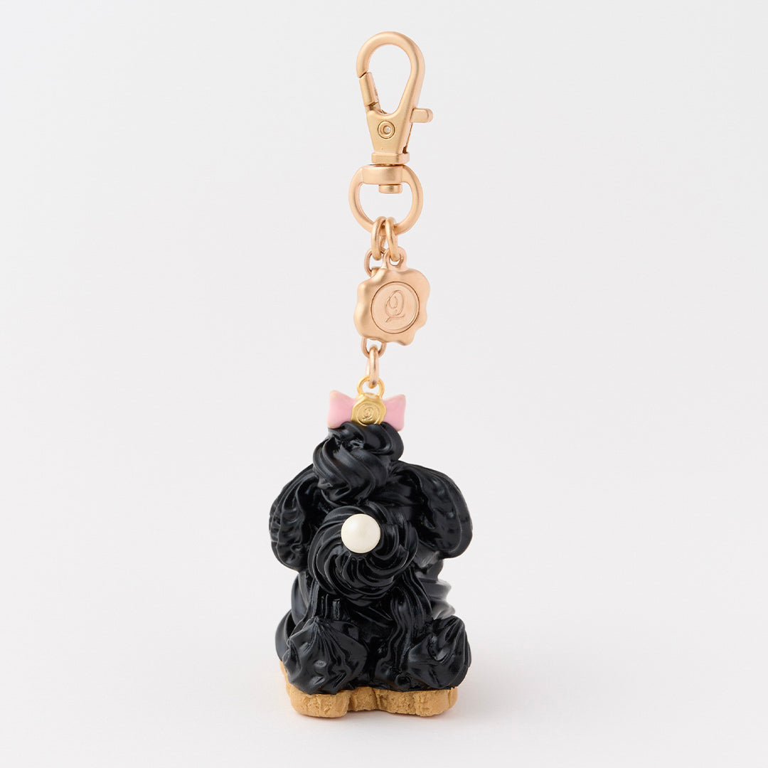 Poodle Cake Bag Charm (Sesame)【Japan Jewelry】