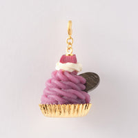 Purple Sweet Potato Mont Blanc Cupcake Charm【Japan Jewelry】