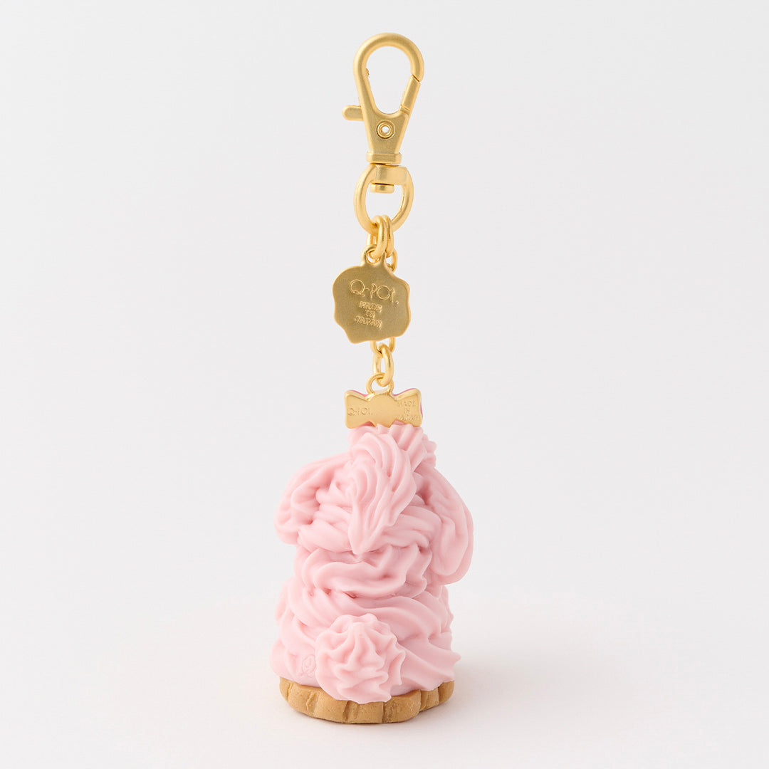 Poodle Cake Bag Charm (Strawberry)【Japan Jewelry】