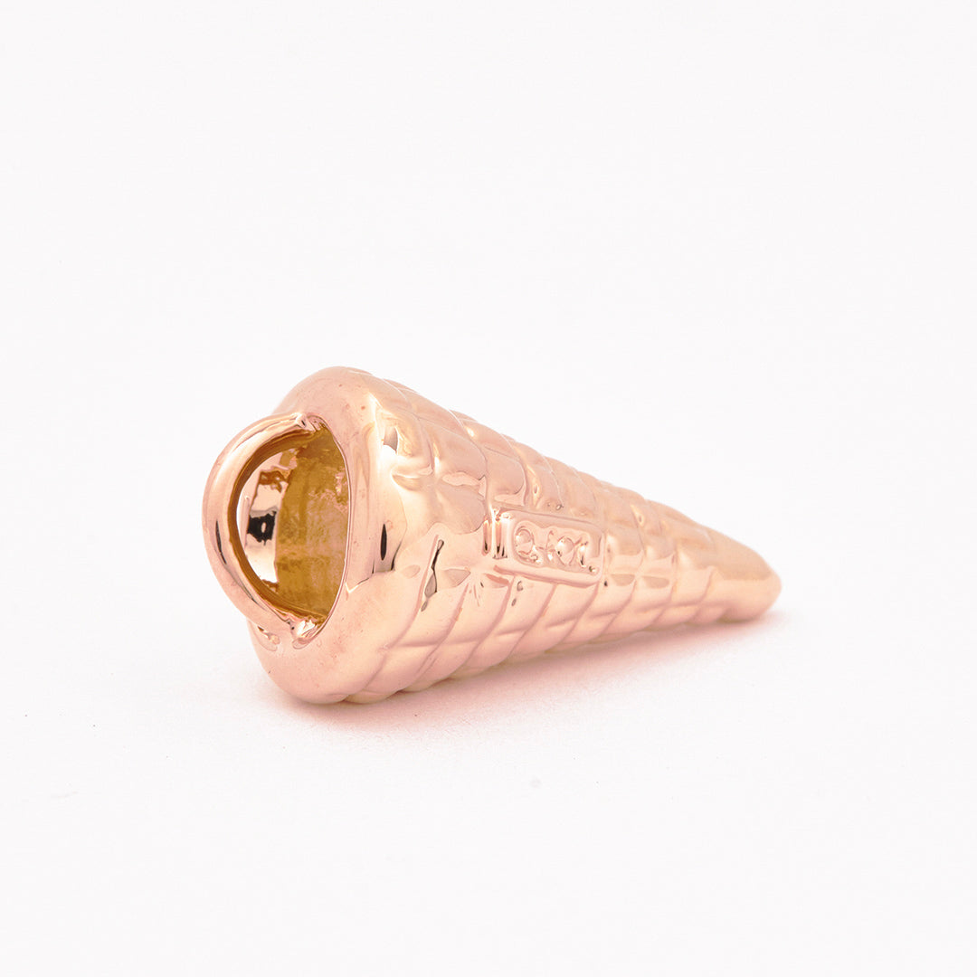 Waffle Cone Charm (Pink Gold)【Japan Jewelry】