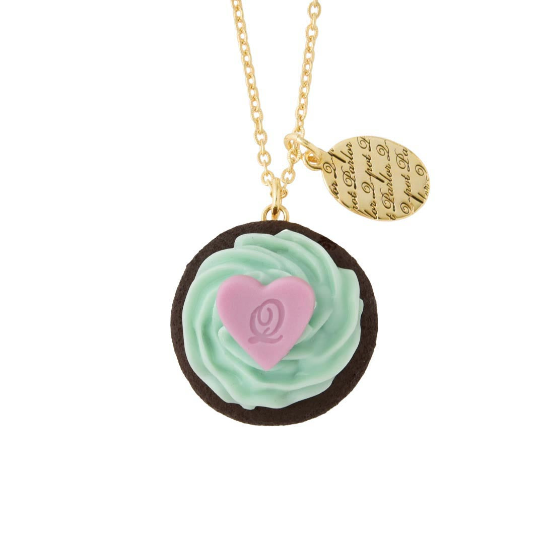 Q pot chocolate mint cup outlet cake necklace