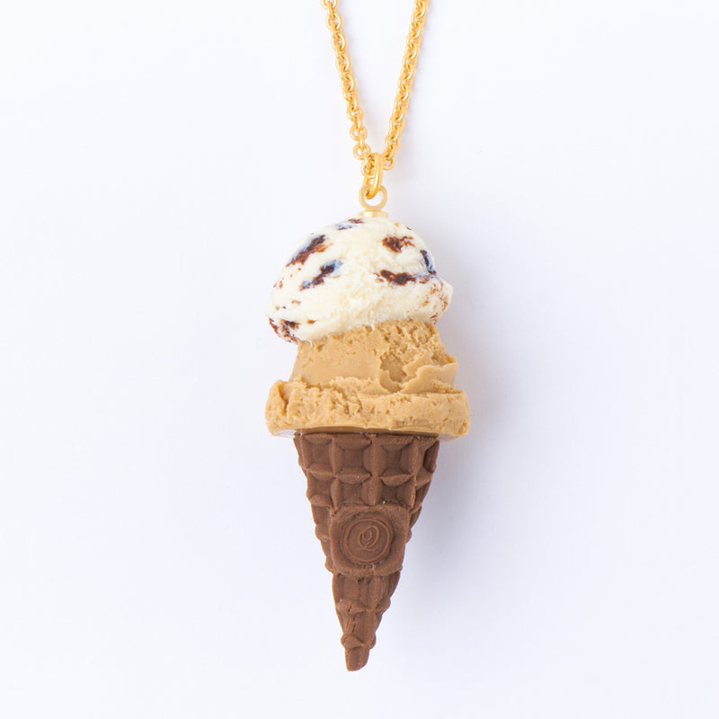 Cookies and Cream & Mocha Double Ice Cream Necklace【Japan Jewelry】